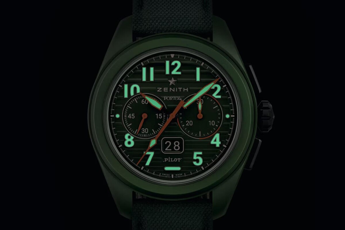 Zenith x Porter Pilot Big Date Flyback Porter Edition 